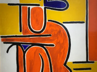 Manuel Pailos - Uruguay - 1918-2004 - Desnudo - tecnica mixta sobre tela - 110 x 90 cms -1987